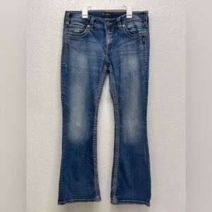 Women’s - Silver Mid-Rise Bootcut Jeans - 32X30